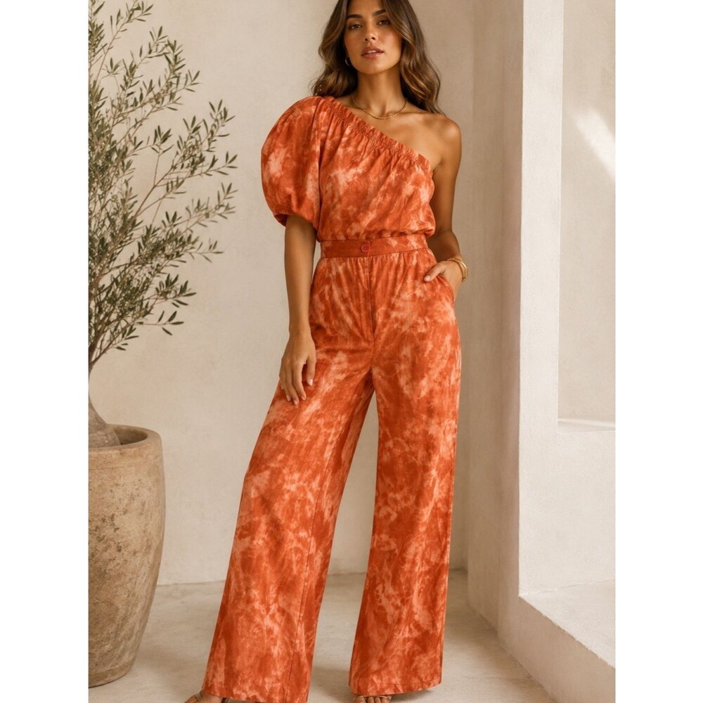 Orange Tie-Dye Two piece set